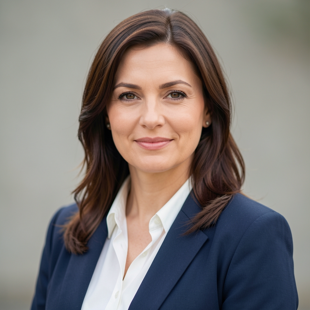 Portret glavne urednice portala Evolve, Ana Kovačević, profesionalna poslovna fotografija na neutralnoj pozadini